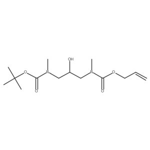 tert-butyl N-(2-hydroxy-3-{methyl[(prop-2-en-1-yloxy)carbonyl]amino}propyl)-N-methylcarbamate Structure