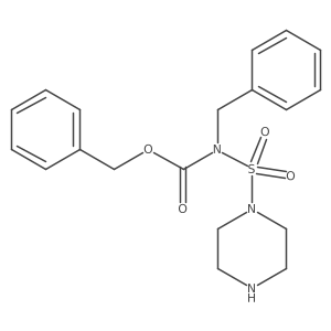 benzyl N-benzyl-N-(piperazine-1-sulfonyl)carbamate Structure