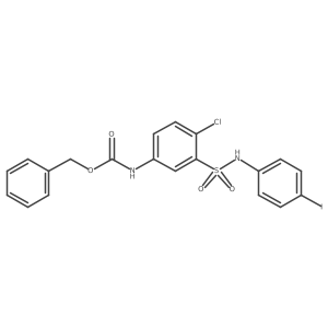 benzyl N-{4-chloro-3-[(4-iodophenyl)sulfamoyl]phenyl}carbamate结构式