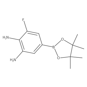 3-Fluoro-5-(tetramethyl-1,3,2-dioxaborolan-2-yl)benzene-1,2-diamine Structure
