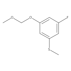 (3-Fluoro-5-(methoxymethoxy)phenyl)(methyl)sulfane Structure