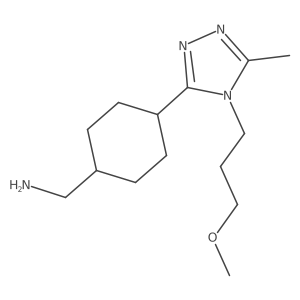 (4-(4-(3-Methoxypropyl)-5-methyl-4H-1,2,4-triazol-3-yl)cyclohexyl)methanamine结构式