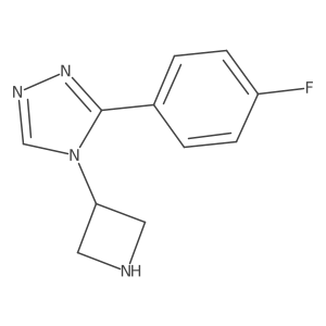 4-(azetidin-3-yl)-3-(4-fluorophenyl)-4H-1,2,4-triazole Structure