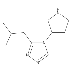 3-Isobutyl-4-(pyrrolidin-3-yl)-4H-1,2,4-triazole Structure