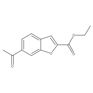 Ethyl 6-acetylbenzofuran-2-carboxylate Structure