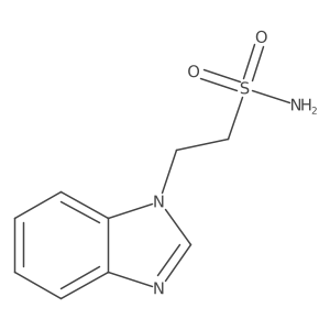 2-(1H-1,3-benzodiazol-1-yl)ethane-1-sulfonamide结构式