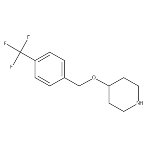 4-(4-Trifluoromethylbenzyloxy)piperidine Structure