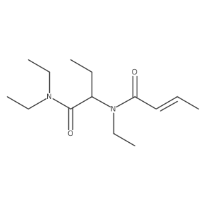 Crotonamide, N-(1-(diethylcarbamoyl)propyl)-N-ethyl-结构式