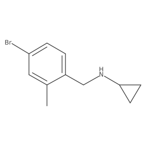 (4-Bromo-2-methyl-benzyl)-cyclopropyl-amine Structure