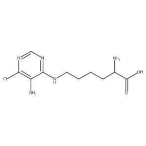 N6-(5-Amino-6-chloro-4-pyrimidinyl)-L-lysine结构式