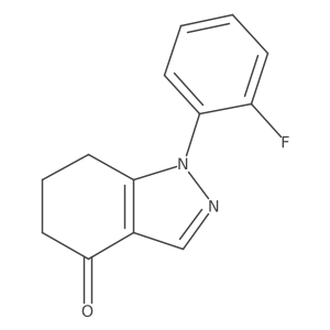 1-(2-Fluorophenyl)-1,5,6,7-tetrahydro-4H-indazol-4-one Structure