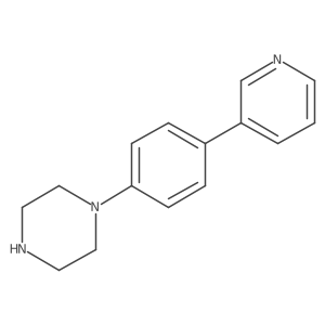 1-(4-Pyridin-3-yl-phenyl)piperazine结构式