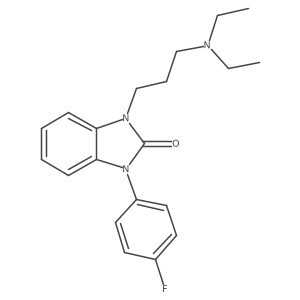 1-[3-(Diethylamino)propyl]-3-(4-fluorophenyl)-1,3-dihydro-2H-benzimidazol-2-one Structure