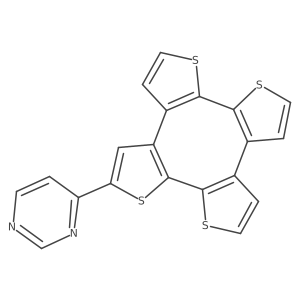 4-(3,10,13,20-Tetrathiapentacyclo[15.3.0.02,6.07,11.012,16]icosa-1(17),2(6),4,7(11),8,12(16),14,18-octaen-4-yl)pyrimidine结构式