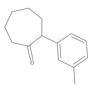 2-(3-Methylphenyl)cycloheptan-1-one结构式