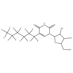 5-(Tridecafluorohexyl)uridine结构式