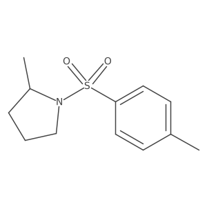 2-Methyl-1-(4-methylphenyl)sulfonylpyrrolidine结构式