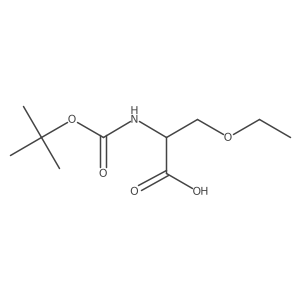 Boc-D-Ser(Et)-OH结构式