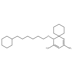 5-[(6-Cyclohexylhexyl)oxy]-1,3,5-triazaspiro[5.5]undeca-1,3-diene-2,4-diamine Structure