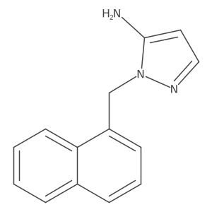 1-(naphthalen-1-ylmethyl)-1H-pyrazol-5-amine结构式
