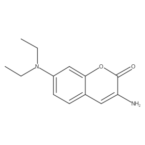 3-amino-7-(diethylamino)-2H-chromen-2-one Structure