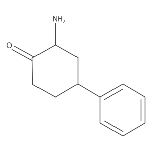 2-Amino-4-phenylcyclohexan-1-one结构式