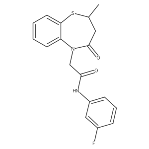 N-(3-fluorophenyl)-2-(2-methyl-4-oxo-3,4-dihydrobenzo[b][1,4]thiazepin-5(2H)-yl)acetamide Structure