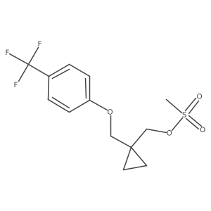 Cyclopropanemethanol, 1-[[4-(trifluoromethyl)phenoxy]methyl]-, methanesulfonate结构式