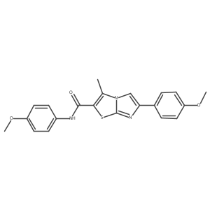 N,6-bis(4-methoxyphenyl)-3-methylimidazo[2,1-b][1,3]thiazole-2-carboxamide Structure