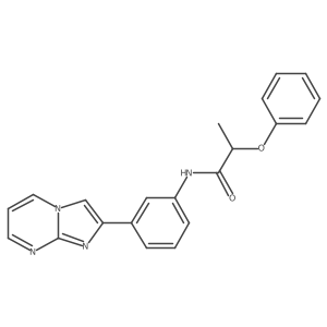 N-(3-(imidazo[1,2-a]pyrimidin-2-yl)phenyl)-2-phenoxypropanamide Structure
