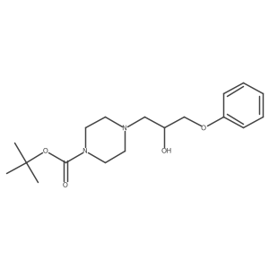 Tert-butyl 4-(2-hydroxy-3-phenoxypropyl)piperazine-1-carboxylate结构式