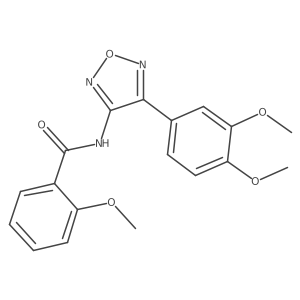 N-[4-(3,4-dimethoxyphenyl)-1,2,5-oxadiazol-3-yl]-2-methoxybenzamide结构式