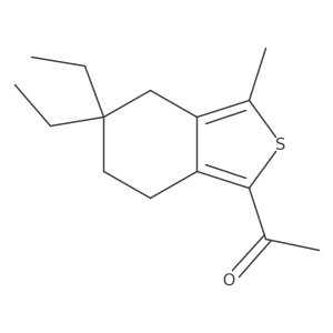 1-(5,5-Diethyl-3-methyl-4,5,6,7-tetrahydro-benzo[c]thiophen-1-yl)-ethanone Structure