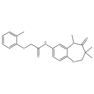 2-(o-tolyloxy)-N-(3,3,5-trimethyl-4-oxo-2,3,4,5-tetrahydrobenzo[b][1,4]oxazepin-7-yl)acetamide Structure