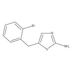 5-[(2-Bromophenyl)methyl]-1,3-thiazol-2-amine结构式