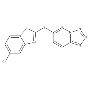 5-Chloro-2-{[1,2,3,4]tetrazolo[1,5-b]pyridazin-6-ylsulfanyl}-1,3-benzothiazole结构式