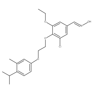3-Chloro-5-ethoxy-4-[2-[3-methyl-4-(1-methylethyl)phenoxy]ethoxy]benzaldehyde oxime Structure