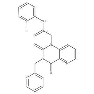 2-(2,4-dioxo-3-(pyridin-2-ylmethyl)-3,4-dihydropyrido[3,2-d]pyrimidin-1(2H)-yl)-N-(o-tolyl)acetamide Structure