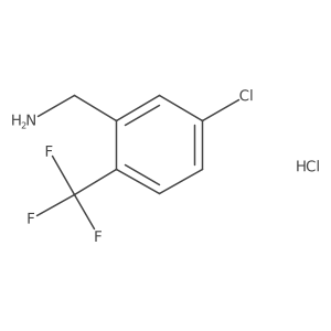 [5-Chloro-2-(trifluoromethyl)phenyl]methylamine hydrochloride Structure