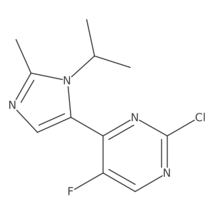 2-Chloro-5-fluoro-4-(2-methyl-3-propan-2-yl-imidazol-4-yl)pyrimidine Structure