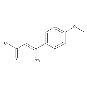 (Z)-3-amino-3-(4-methoxyphenyl)prop-2-enethioamide Structure