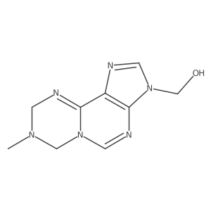 8,9-Dihydro-8-methyl[1,3,5]triazino[2,1-i]purine-3(7H)-methanol结构式