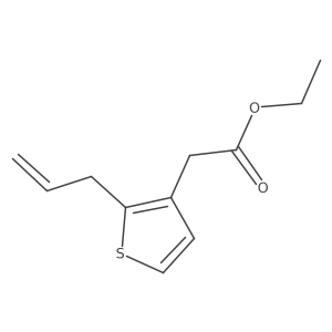 Ethyl 2-(2-propen-1-yl)-3-thiopheneacetate结构式