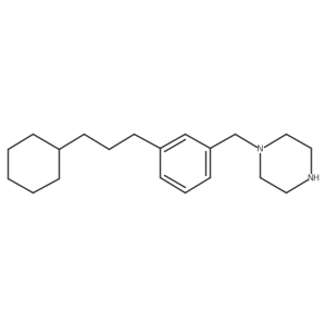 1-[3-(3-Cyclohexylpropyl)benzyl]piperazine Structure