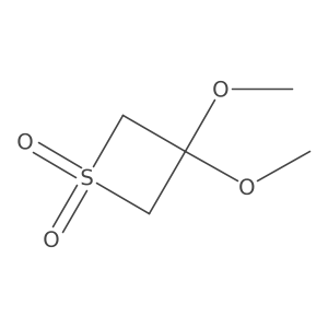 3,3-Dimethoxythietane 1,1-dioxide结构式