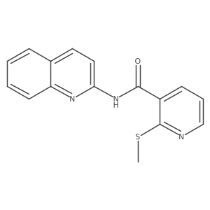 2-(methylsulfanyl)-N-(quinolin-2-yl)pyridine-3-carboxamide Structure