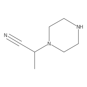 2-(1-Piperazinyl)propanenitrile Structure