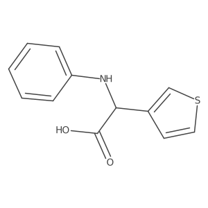 2-(Phenylamino)-2-(thiophen-3-yl)acetic acid Structure