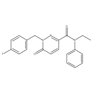 N-ethyl-1-[(4-fluorophenyl)methyl]-6-oxo-N-phenyl-1,6-dihydropyridazine-3-carboxamide Structure