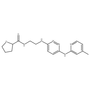 N-(2-((6-((4-methylpyridin-2-yl)amino)pyridazin-3-yl)amino)ethyl)tetrahydrofuran-2-carboxamide Structure